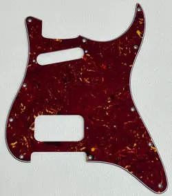 FOR FIT  FENDER US HS 11 HOLE STYLE GUITAR PICKGUARD, 4 PLY RED TORTOISE