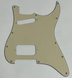FOR FIT  FENDER US HS 11 HOLE STYLE GUITAR PICKGUARD, 4 PLY VINTAGE YELLOW
