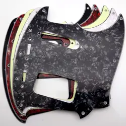 FOR FENDER KURT COBAIN JAG-STANG GUITAR PICKGUARD,3 PLY BLACK PEARL