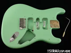 USA FENDER JEFF BECK STRAT BODY   HARDWARE, PARTS SURF GREEN $20 OFF!