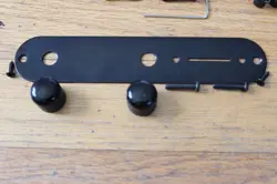 FENDER/GOTOH TELECASTER BLACK BODY HARDWARE SET MODERN GTC202 6-SADDLE BRIDGE