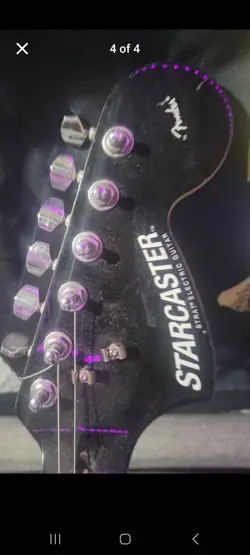 BLACK HEADED FENDER STARCASTER GUITAR (EARLY 2000'S)