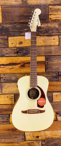 FENDER CALIFORNIA MALIBU PLAYER ACOUSTIC-ELECTRIC GUITAR OLYMPIC WHITE ISSUE