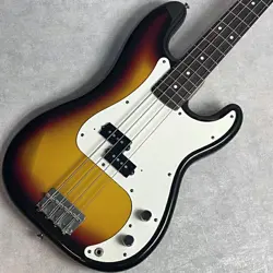 ELECTRIC BASS GUITAR SQUIER BY FENDER SILVER SPB-33 SUNBURST MADE IN JAPAN USED