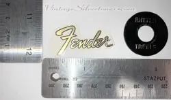 FENDER WATERSLIDE LOGO & GIBSON LES PAUL ELECTRIC GUITAR TOGGLE PLATE
