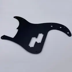 BASS PICKGUARD 13 HOLE BRUSHED ALUMINUM FOR FENDER 4 STRINGS PB BASS PARTS