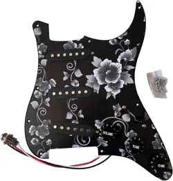 GUITAR PREWIRED PICKGUARD WITH SSS SINGLE COIL PICKUPS FOR FENDER ST GUITAR