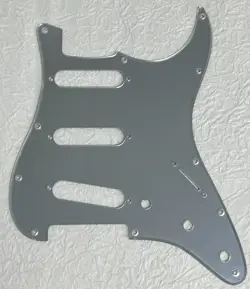 NEW GREAT-FOR FENDER US STRATOCASTER START SSS 11 HOLE GUITAR SILVER MIRROR