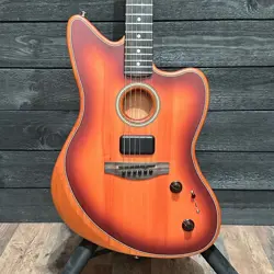 FENDER AMERICAN ACOUSTASONIC JAZZMASTER ACOUSTIC ELECTRIC GUITAR 2022 - SUNBURST