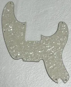 NEW GREAT-FOR FIT FENDER TELECASTER PRECISION BASS GUITAR PICKGUARD IVORY WHITE