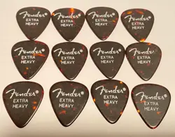 PICKS-1980’S FENDER-351-X-HEAVY CELLULOID-UNUSED-LOT