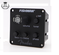 FISHMAN FENDER ISYS PICKUPS PREAMP EQ TUNER PIEZO FOR FENDER ACOUSTIC GUITAR