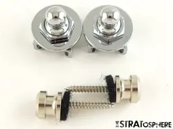 2 USA FENDER STRAP LOCKS &ND KNOBS, PRECISION P JAZZ ULTRA II V 5 STRING BASS 