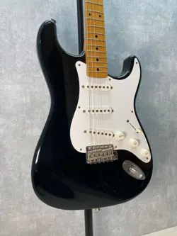 USED FENDER JAPAN ST57 1997-2000 BLACK ELECTRIC GUITAR ST TYPE FREE SHIPPING