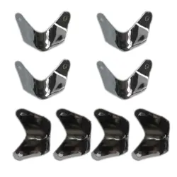 8PACK METAL 2 LEG GUITAR AMP AMPLIFIER CABINET CORNERS PROTECTORS FOR FENDER H