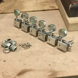 SIX VINTAGE FENDER SQUIER CLASSIC VIBE FJB GUITAR 6 TUNERS AGED RELIC SPLIT POST