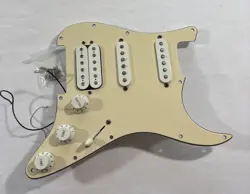 2006 FENDER STRATOCASTER STANDARD MIM LOADED 3-PLY PICKGUARD HSS CREAM W/ HW