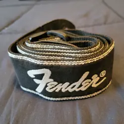 VINTAGE FENDER ADJUSTABLE GUITAR STRAP WITH LOGO