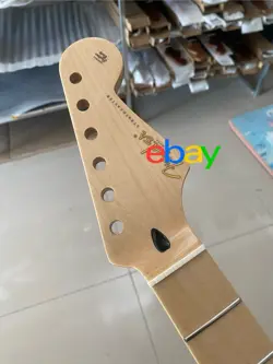 GLOSS 22FRETS ELECTRIC GUITAR NECK MAPLE FENDER STRAT REPLACEMENT DIY HANDLE