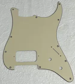 NEW GREAT-FOR FENDER STRATOCASTER START SINGLE HUMBUCKER PICKGUARD 3 PLY YELLOW