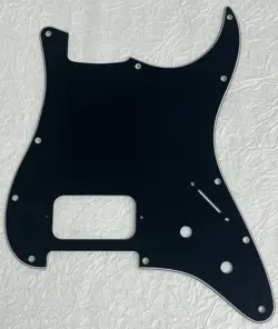 NEW GREAT-FOR FENDER STRATOCASTER START SINGLE HUMBUCKER PICKGUARD 3 PLY BLACK