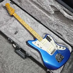 ELECTRIC GUITAR FENDER AMERICAN ULTRA JAZZMASTER MN COBRA BLUE S/N US22043948