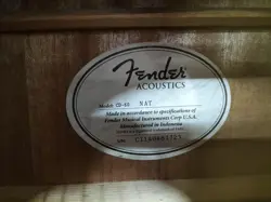 ONLY FENDER CD-60
