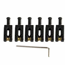 GUITAR ROLLER BRIDGE TREMOLO SADDLES SURFING 6PCS SET WRENCH FOR FENDER STRAT F
