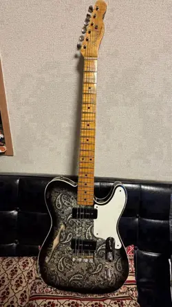 ELECTRIC GUITAR FENDER DUAL P90 BLACK PAISLEYTELECASTER LIMITED EDITION