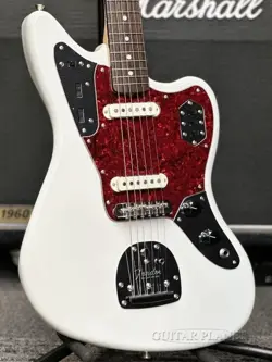 FENDER FSR TRADITIONAL 60S JAGUAR OLYMPIC WHITE MATCHING HEAD ELECTRIC GUITAR