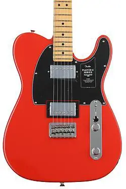 FENDER PLAYER II TELECASTER HH ELECTRIC GUITAR - CORAL RED WITH MAPLE