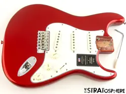 FENDER AV II AMERICAN VINTAGE 1965 STRATOCAST LOADED BODY STRAT CANDY APPLE RED