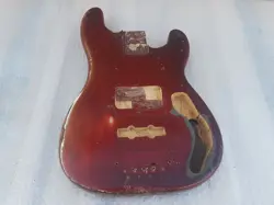 1958 FENDER PRECISION BASS  BODY USA - CANDY APPLE RED