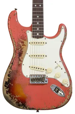 FENDER CUSTOM SHOP 1965 STRATOCASTER ELECTRIC GUITAR - SUPER FADED AGED TAHITIAN