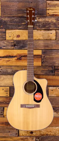 FENDER CD-60SCE DREADNOUGHT ACOUSTIC-ELECTRIC GUITAR NATURAL ISSUE