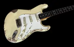 FENDER CUSTOM SHOP '67 REISSUE STRATOCASTER HEAVY RELIC - AGED VINTAGE WHITE