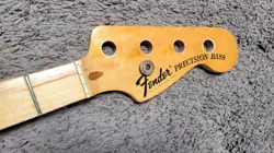 VINTAGE 1971-75 FENDER PRECISION BASS NECK - ALL ORIGINAL - 1972 1973 1974 1975