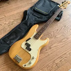 ELECTRIC BASS GUITAR FENDER PRECISION 1993 NATURAL JAPAN S/N O081181 SOLD AS IS