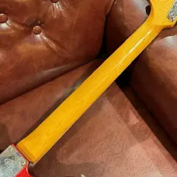 FENDER 1969 JAGUAR CANDY APPLE RED ALDER BODY MAPLE NECK USED