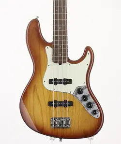 ELECTRIC BASS GUITAR FENDER USA AMERICAN DELUXE JAZZ DZ7293523 HARD CASE USED