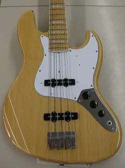 FENDER JAPAN JB75 JAZZ BASS NATURAL MADE IN JAPAN SOLID ELECTRIC BASS GUITAR