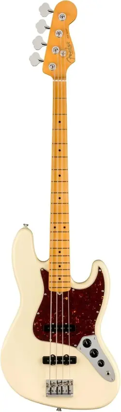 FENDER AMERICAN PROFESSIONAL II JAZZ BASS, OLYMPIC WHITE, MAPLE FINGERBOARD