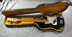 VINTAGE 1974 FENDER PRECISION BASS GUITAR BODY W/ IBANEZ NECK & CASE