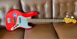 FENDER JAPAN JB CAR JAZZ BASS CANDY APPLE RED ELECTRIC BASS FROM JAPAN