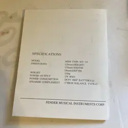 FENDER MINI AMP