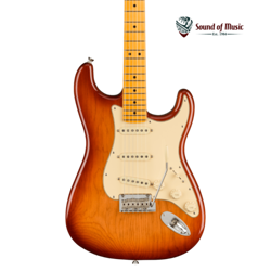 FENDER AMERICAN PROFESSIONAL II STRATOCASTER, MAPLE FINGERBOARD W/CASE - SIENNA