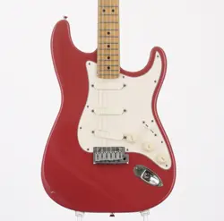 ELECTRIC GUITAR USED FENDER  STRAT PLUS FROST RED MAPLE FINGERBOARD ALDER