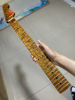 4A 22FRET ROASTED FLAME MAPLE DIY ELECTRIC GUITAR NECK SUITABLE FOR FENDER STRAT