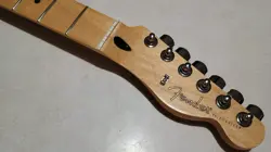 UNPLAYED MAPLE FENDER PLAYER TELECASTER ELECTRIC GUITAR NECK LOADED W/TUNERS