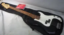 ELECTRIC BASS GUITAR FENDER MEXICO PLAYER PRECISION 2022 MODEL BLACK MX22195061